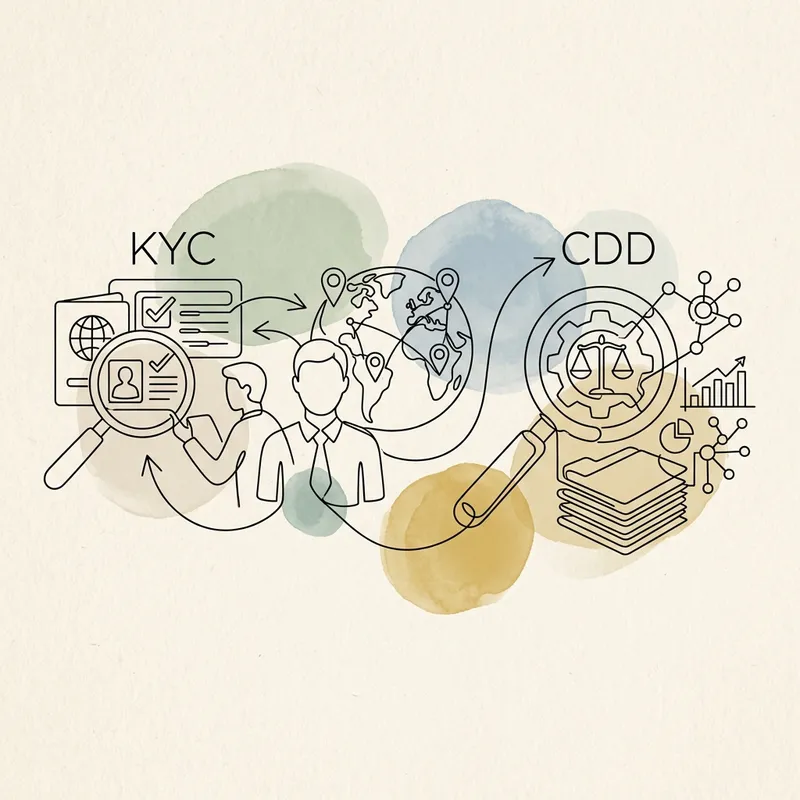 ما الفرق بين KYC و CDD؟ الدليل المبسط لخبراء مكافحة غسل الأموال